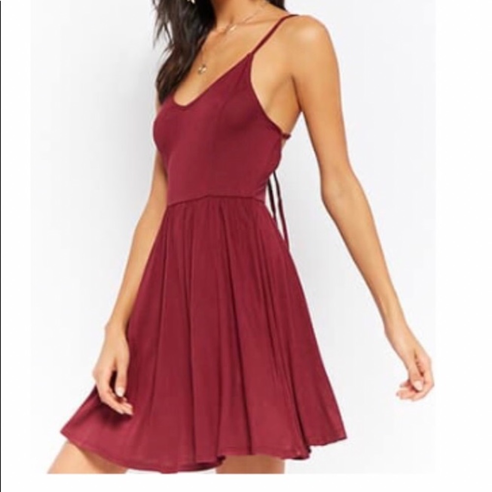 Mini red dress